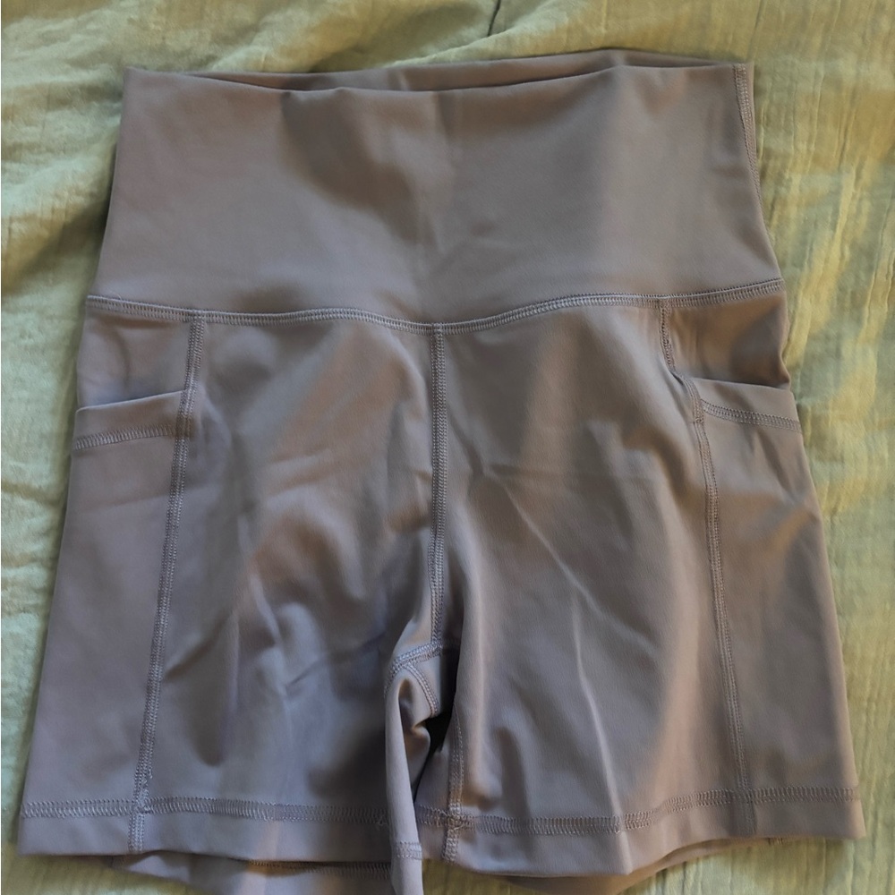 90 Degree By Reflex Lavender Bike Shorts
